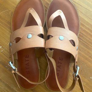 1 State Leather Flip Flops- moving sale!! make me an offer